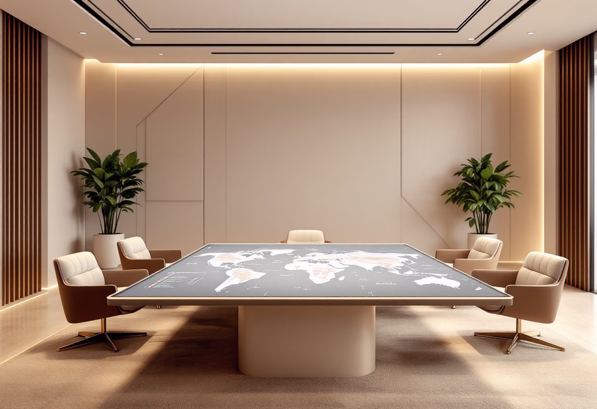 image of location map (for a ai fintech company)