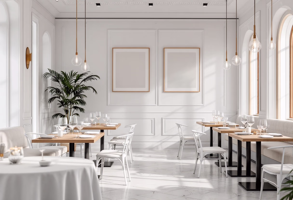 image of cozy restaurant interior (for an italian restaurant)