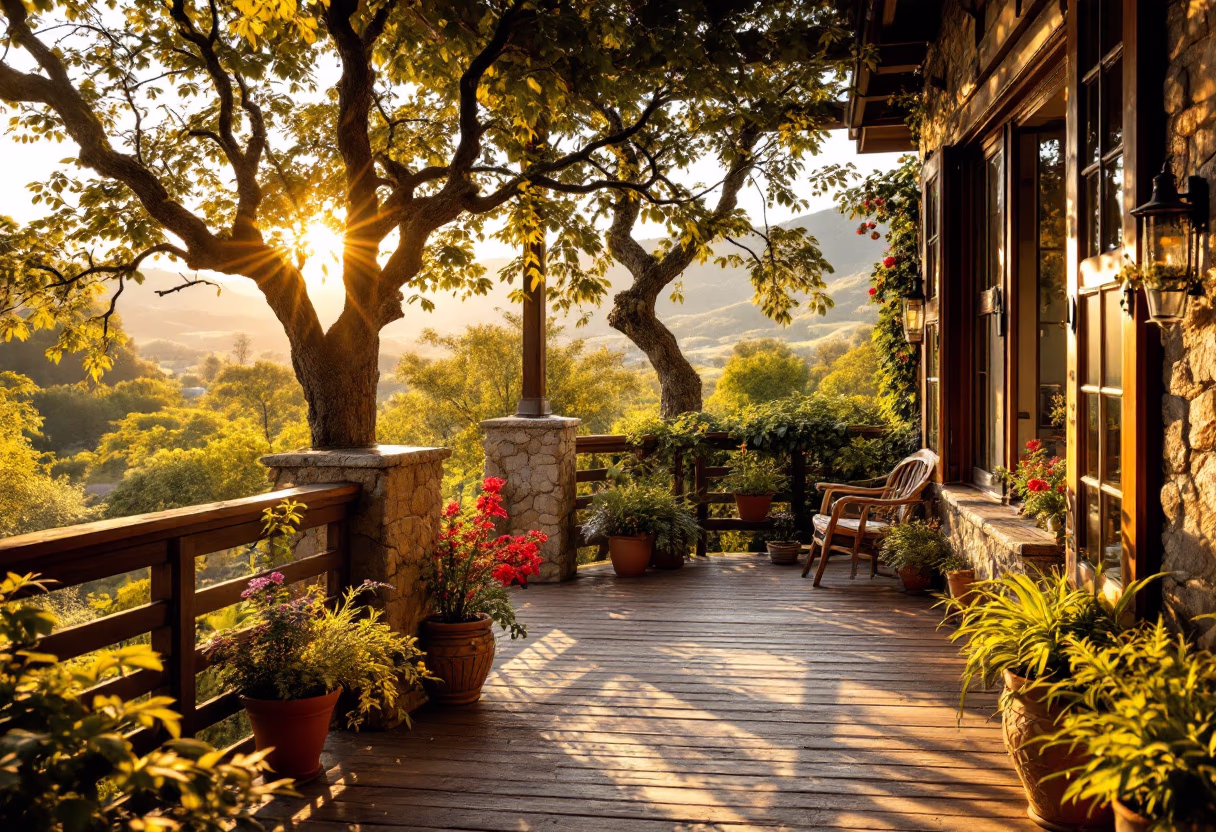 image of balcony view (for a bed & breakfast)