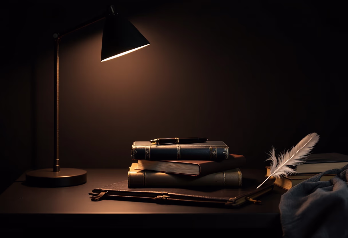 image of study materials on a desk