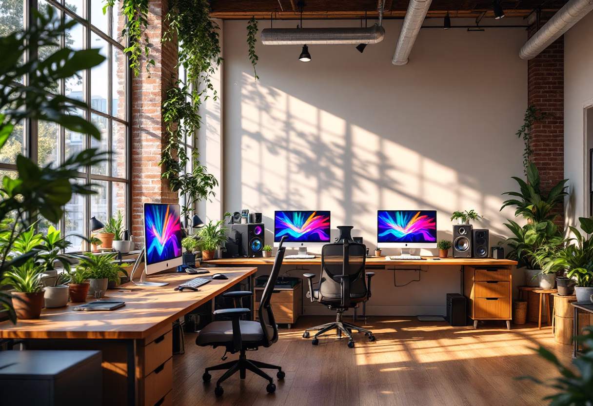 image of office space (for a game development company)
