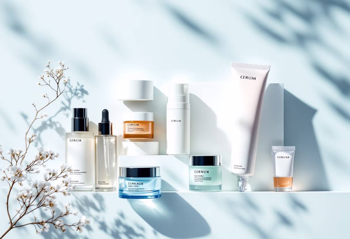 image of skincare products for a pharmacy