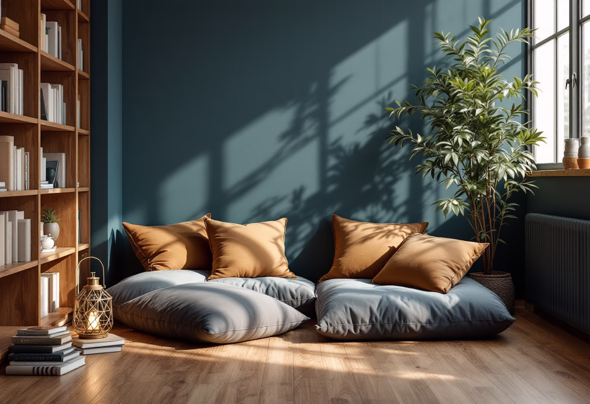 image of cozy reading nook (for a bookstore)