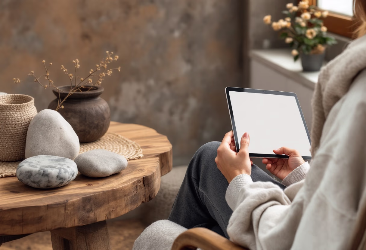 image of an individual using productivity software