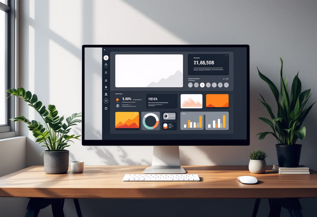 [interface] image of a dashboard interface (for a productivity tools business)