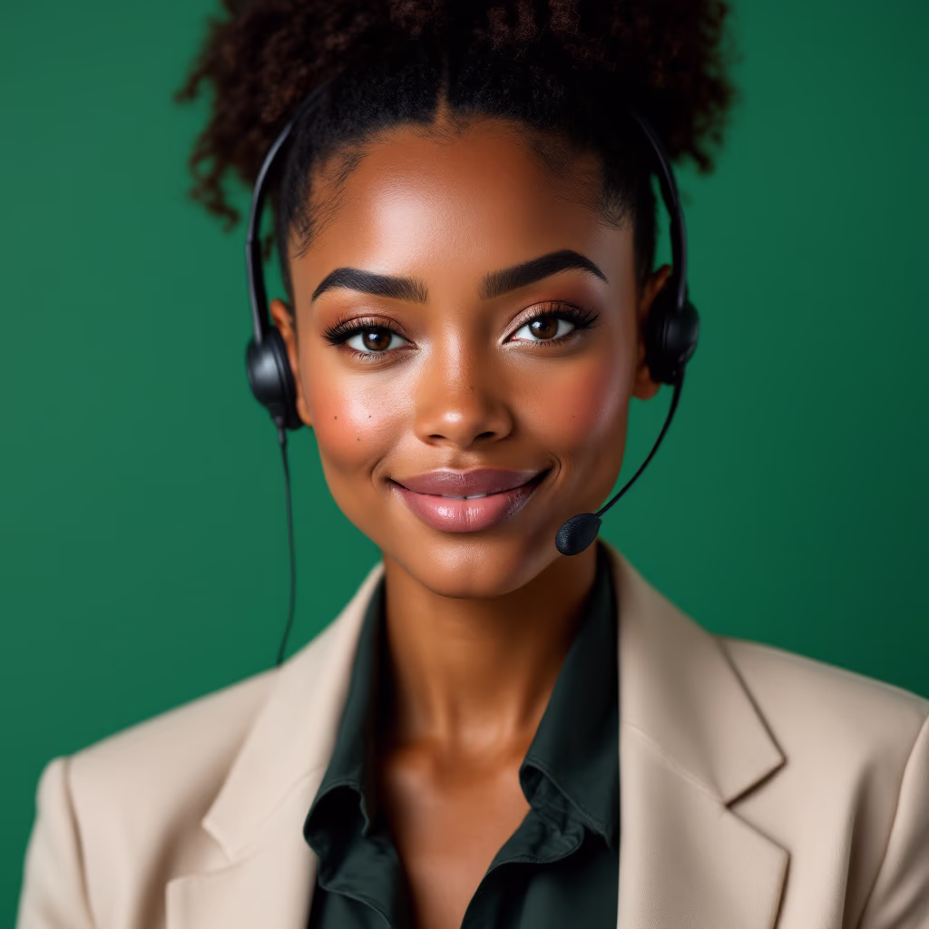 image of a customer service representative (green tech/cleantech company) [headshot]