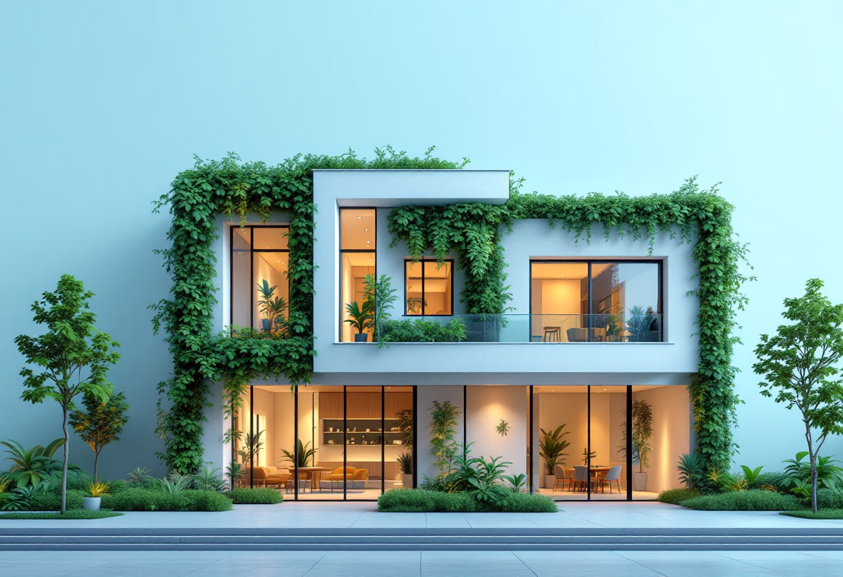 image of corporate office building (for a green tech/cleantech company)