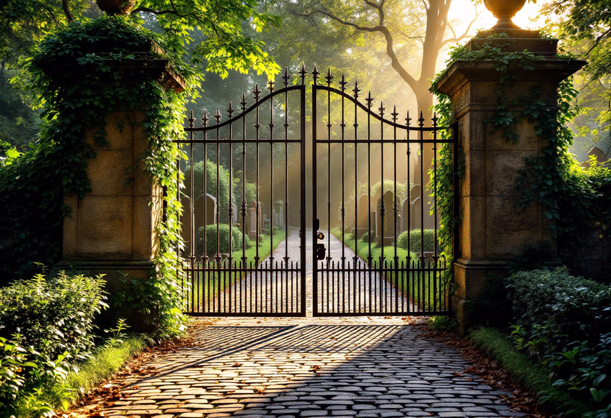 image of cemetery entrance