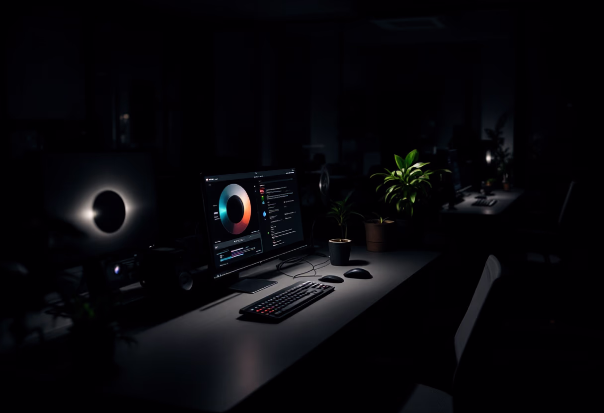 background image: blockchain innovation hub interior