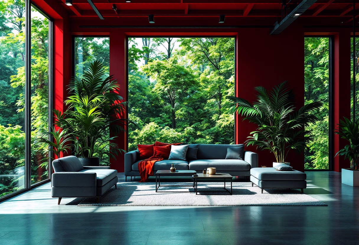 [background image] image of a nature scene visible through office windows (for a personal coach & consultant)