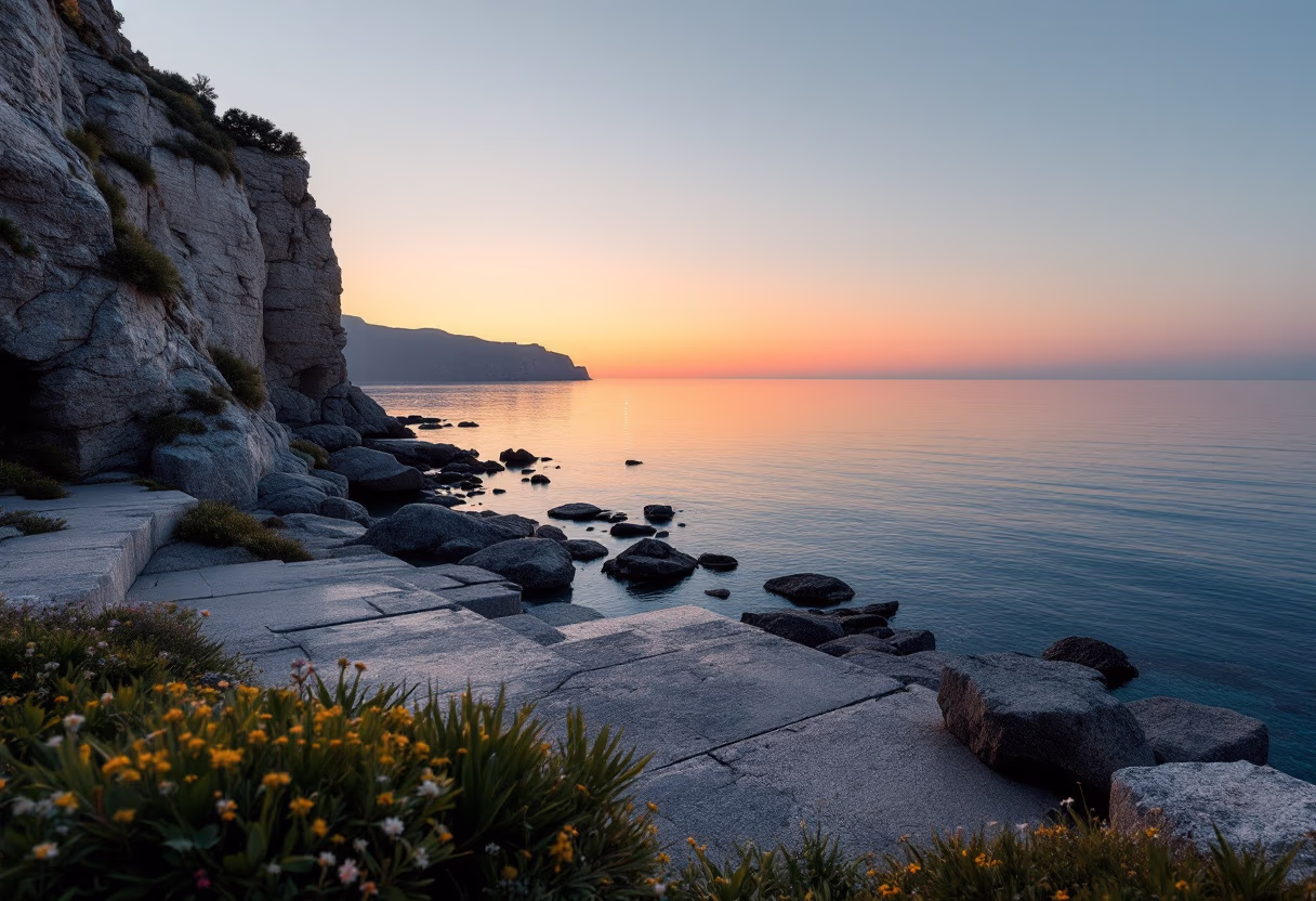 image of a serene beach