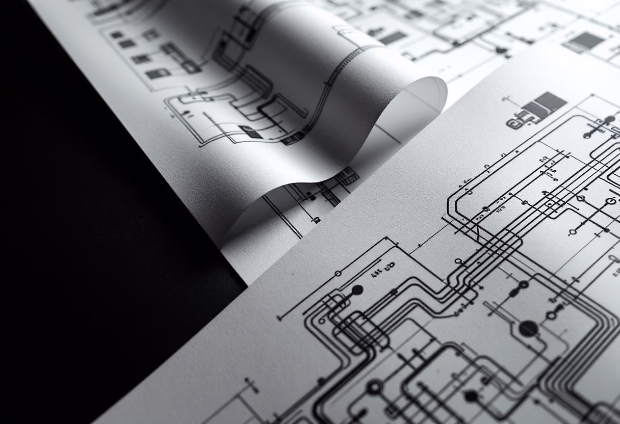 [background image] image of plumbing blueprints
