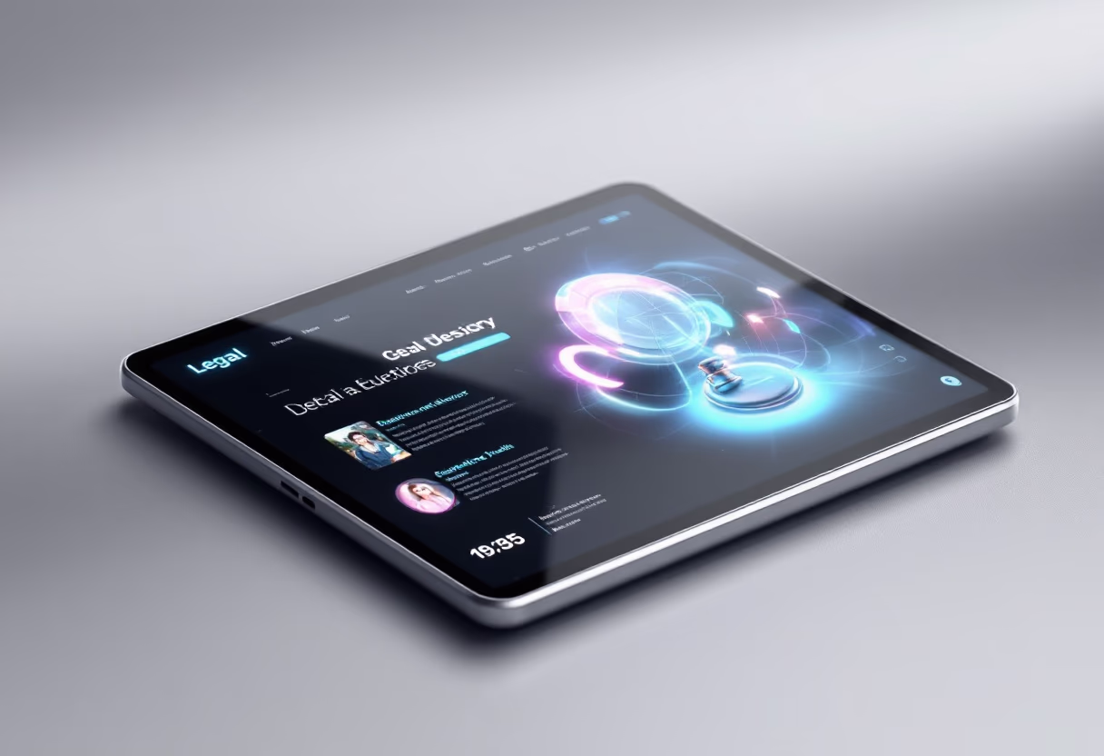 [digital project] image of case file on a tablet (legal tech)