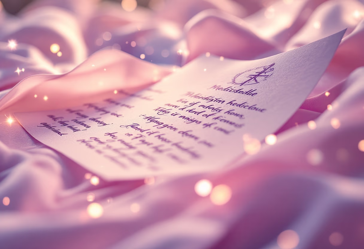 close-up of meditation schedule in a buddhist monastery