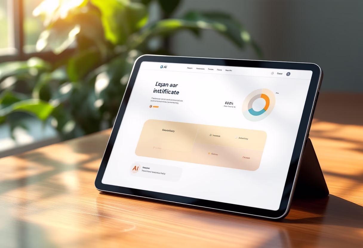 [interface] screenshot of core features (for a ai legal tech company)