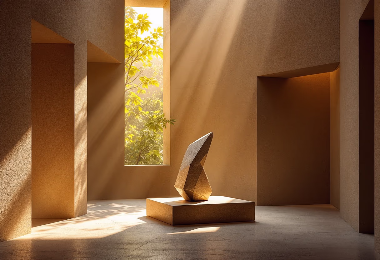 image of sculptures in an art gallery setting