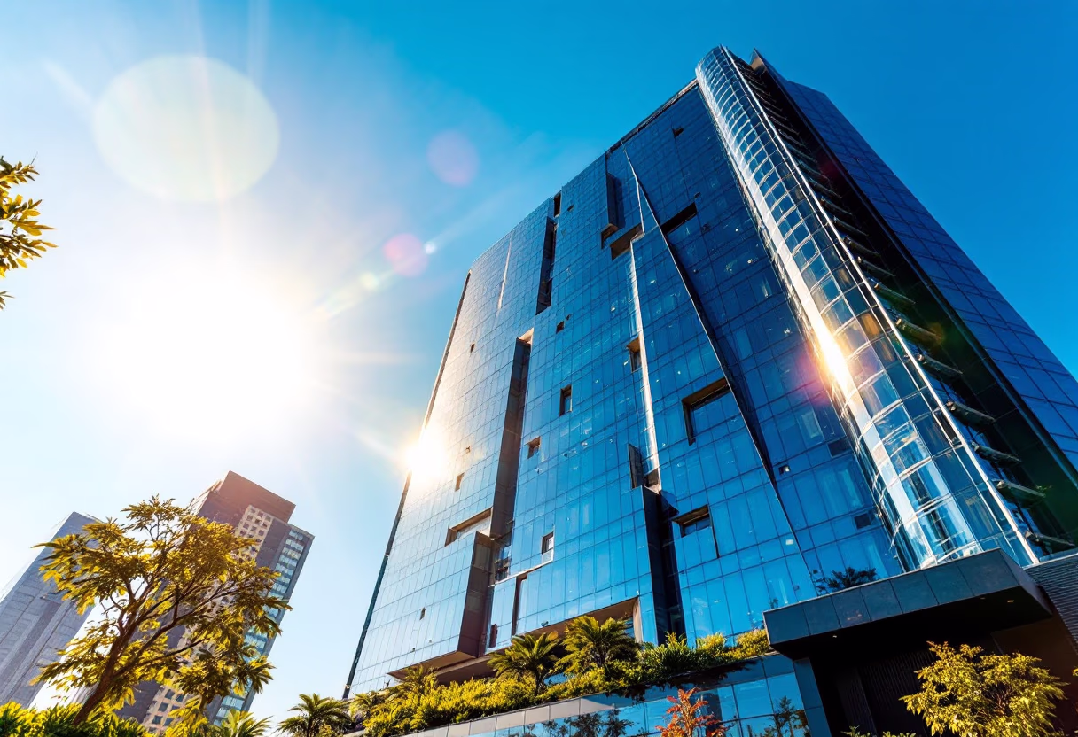 image of a new skyscraper by the construction company