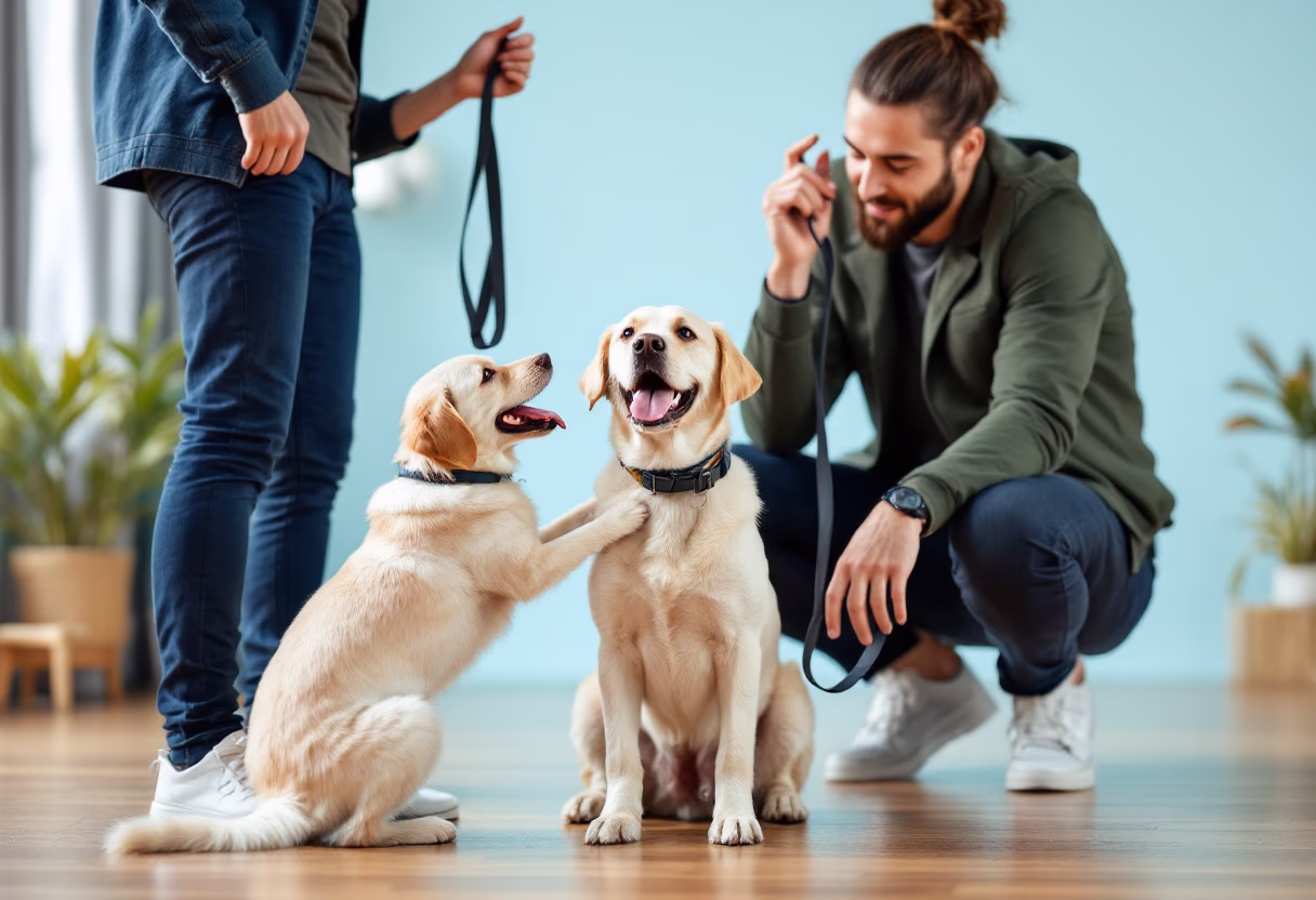 image of a pet training class