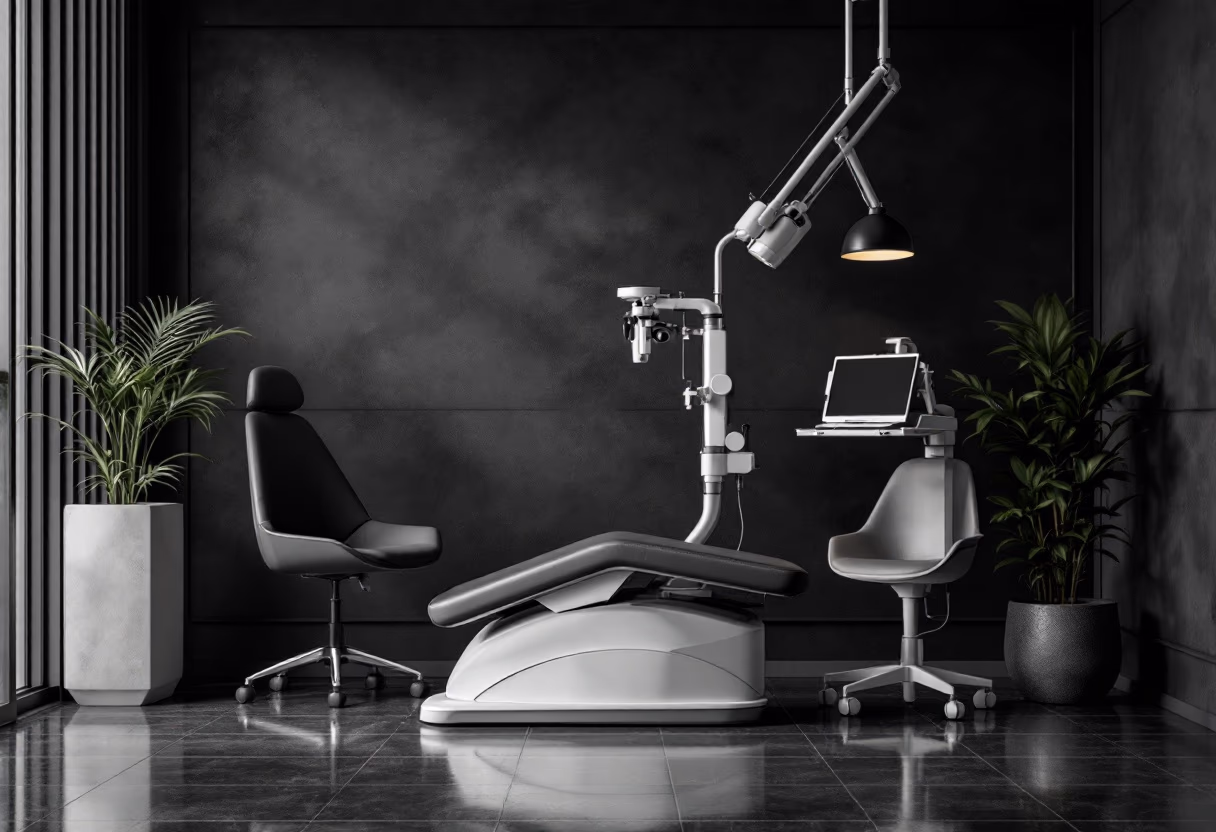 image of an eye examination in progress for an optician store and optometry clinic