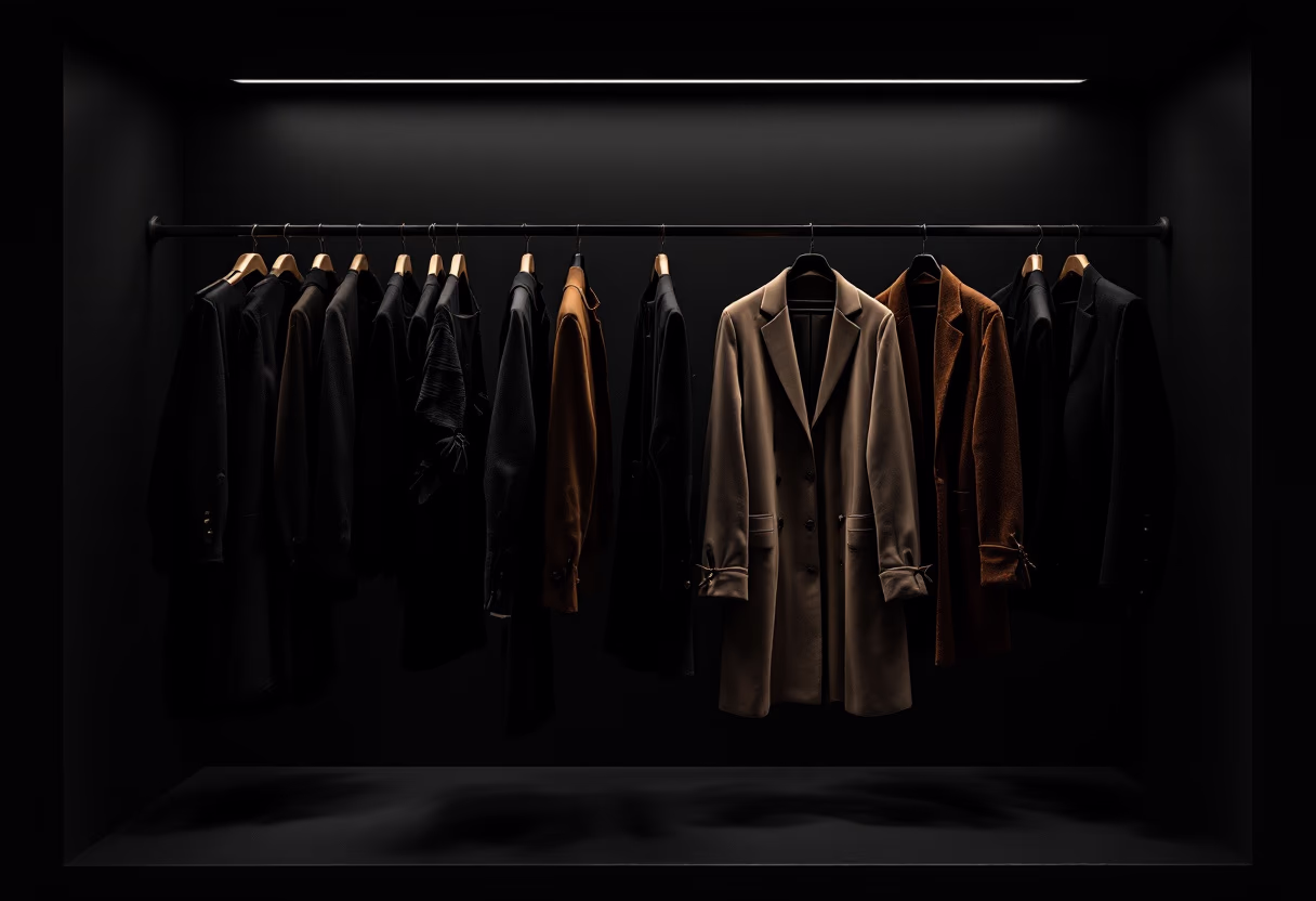 image of clothing racks section (for a department store)