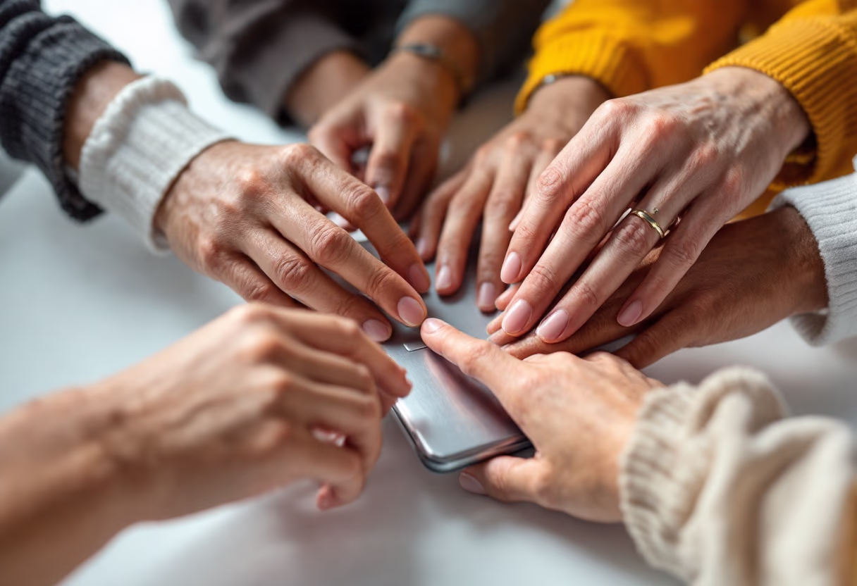 image of diverse group collaboration (for a hr tech)