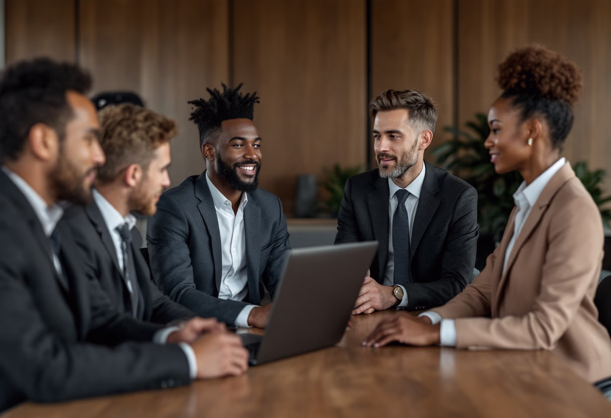 image of people working in an office (for a real estate tech)