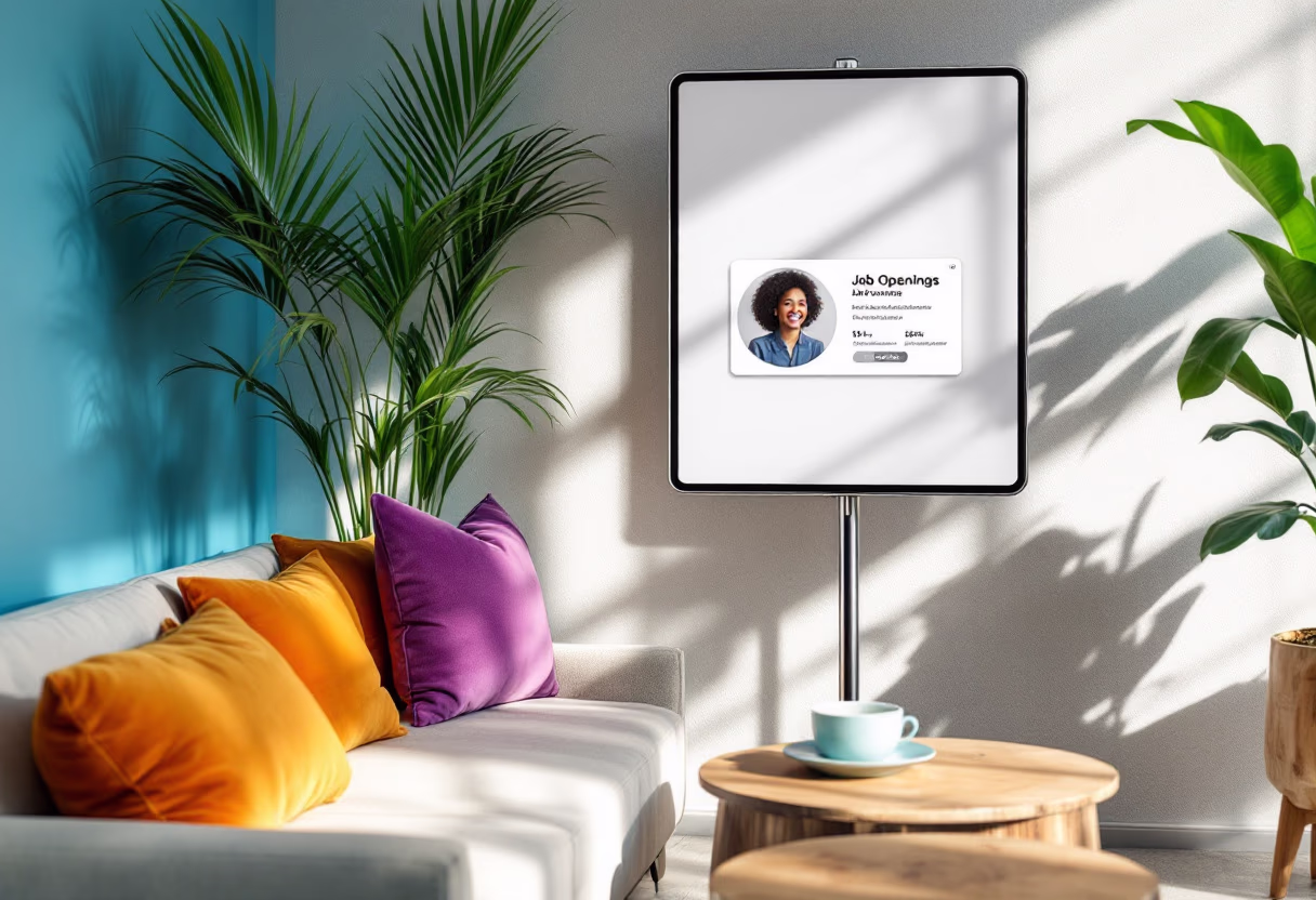 image of job opportunities display (for a consulting firm)