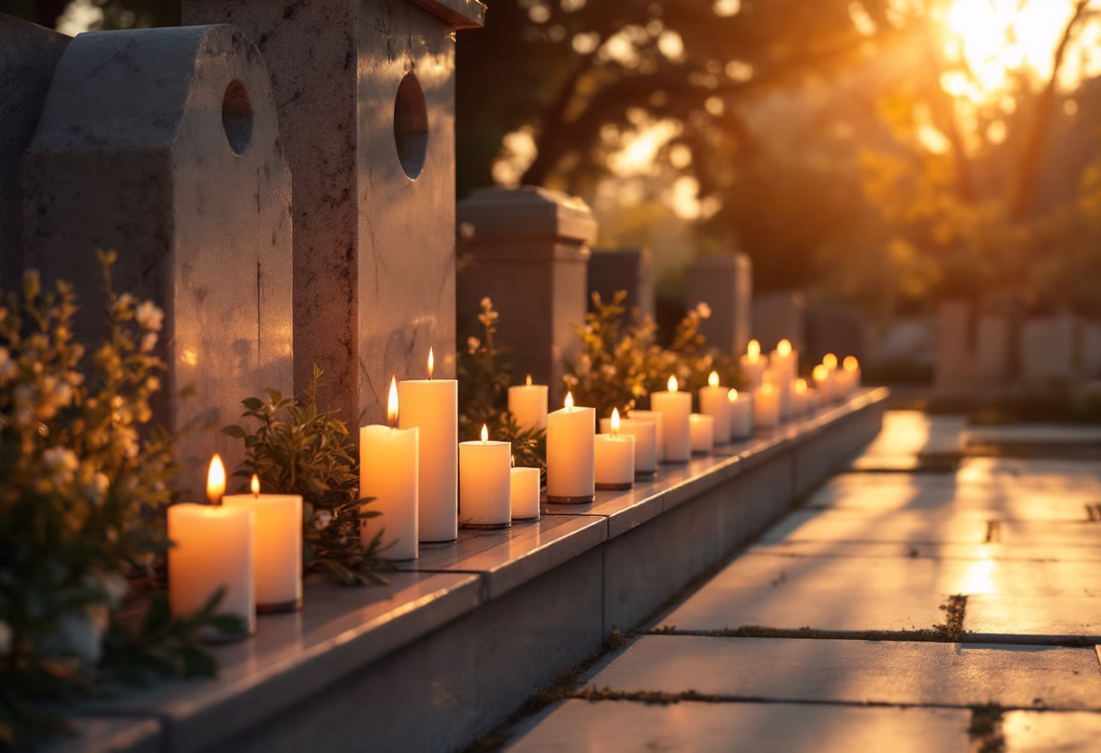 image of candlelit vigil