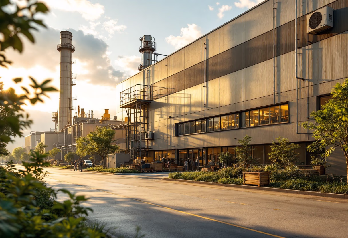 [background image] image of industry landscape (for a manufacturing plant)