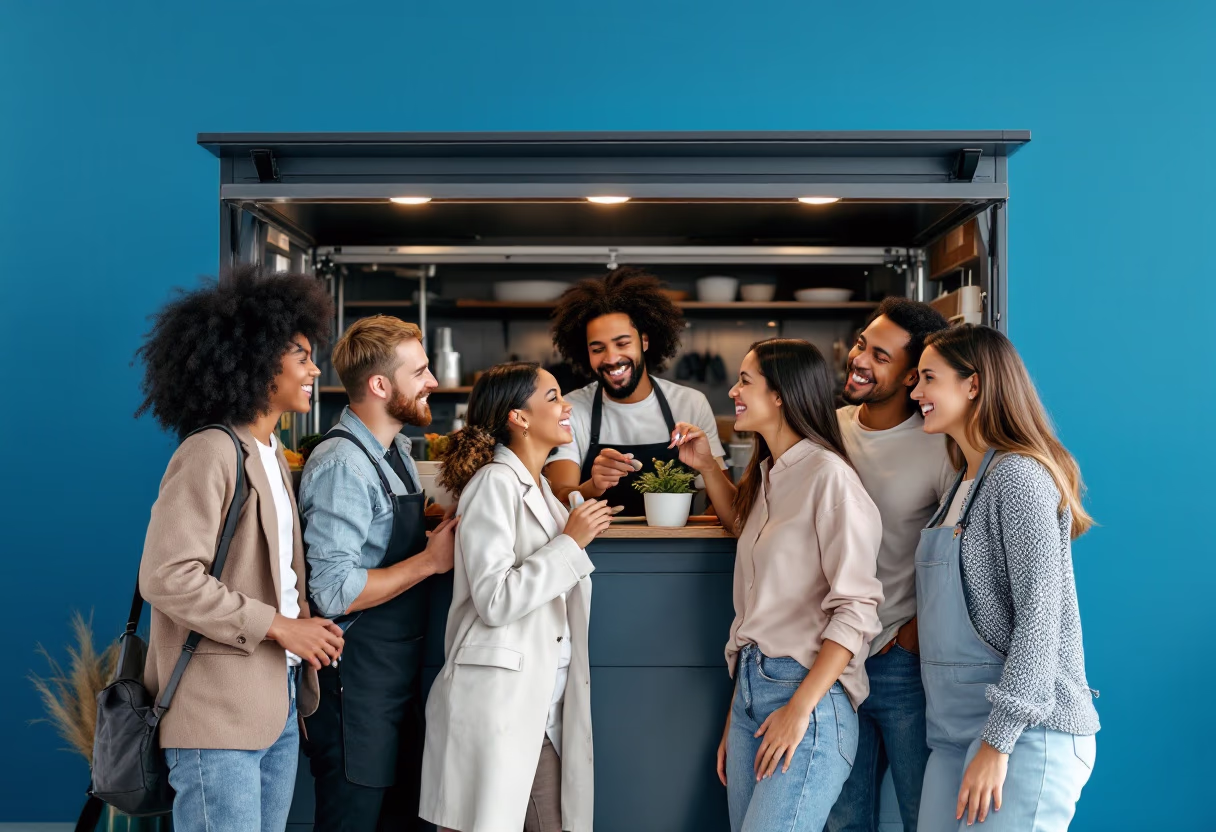 image of community engagement (for a food truck)