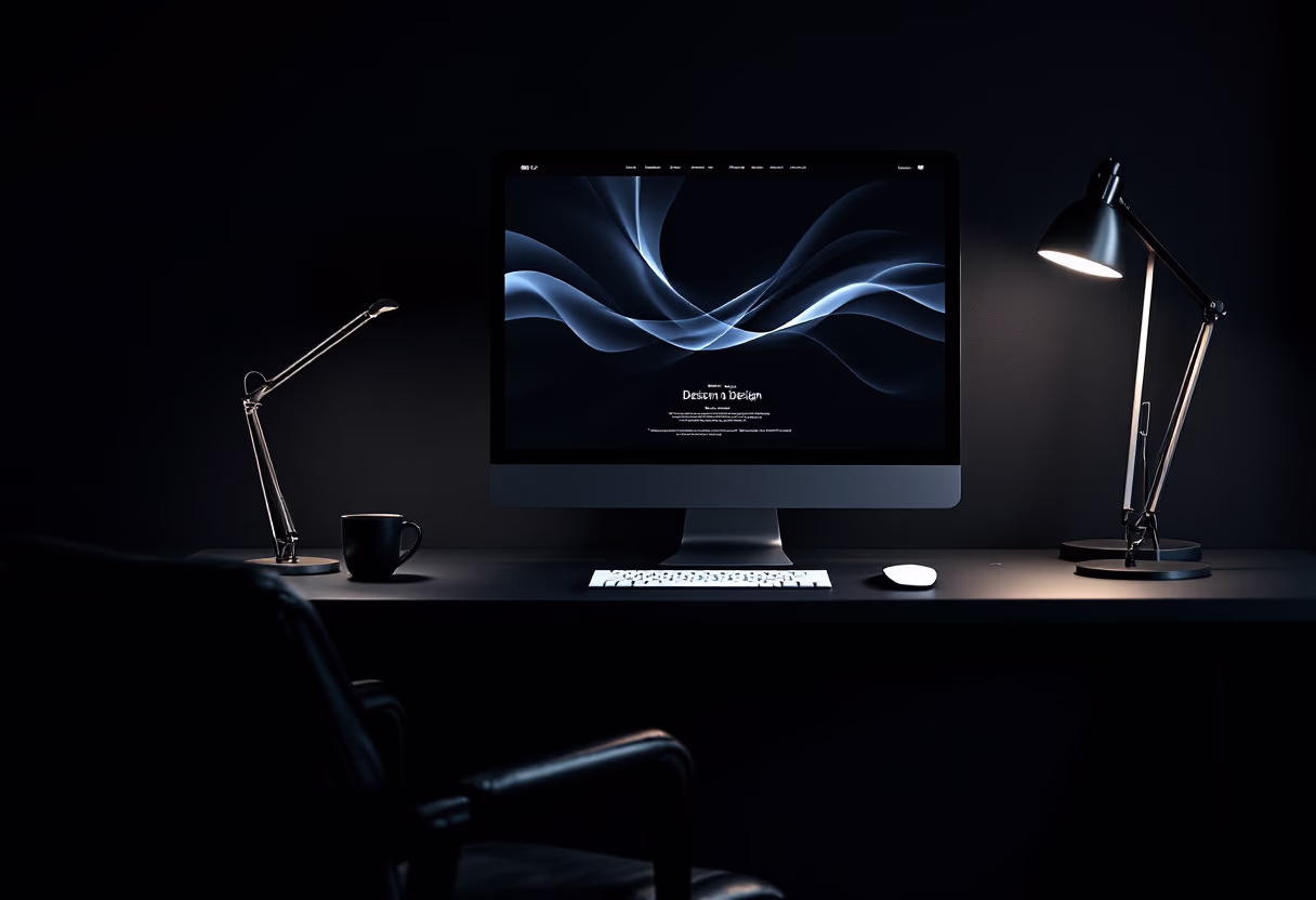 image of office workspace (for a web design agency)