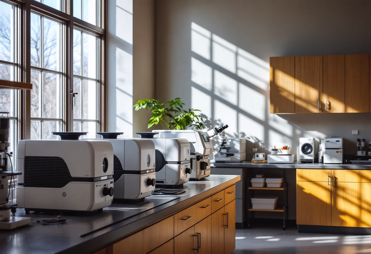 image of laboratory equipment (for a university)