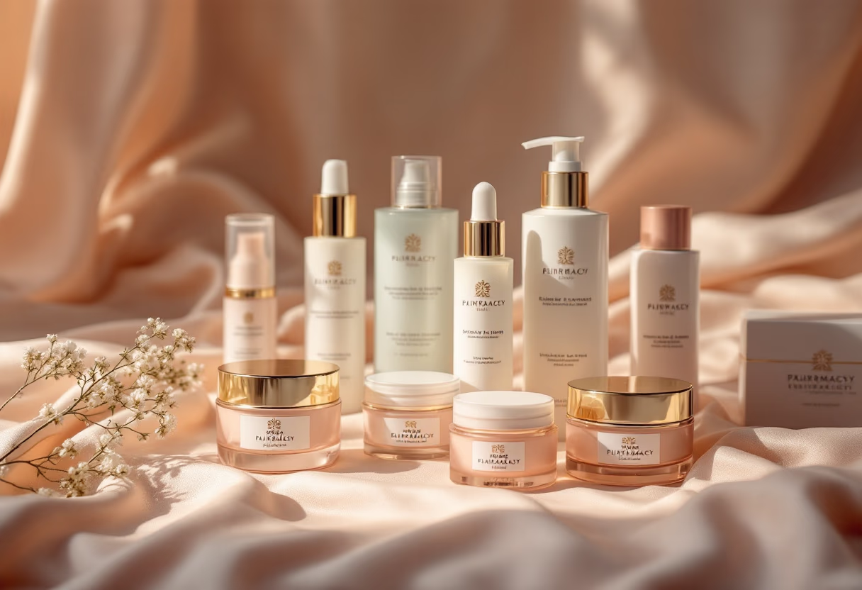 image of skincare products (for a pharmacy)
