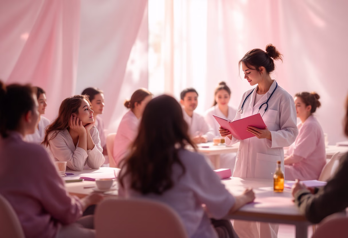 image of an educational seminar in progress (for a veterinary clinic).