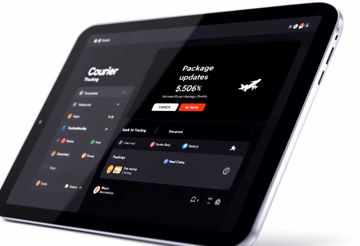 image of package tracking interface [interface scenario 3]