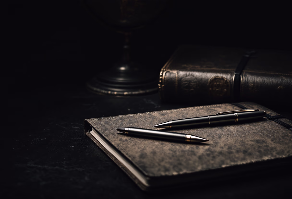 image of study materials on a desk