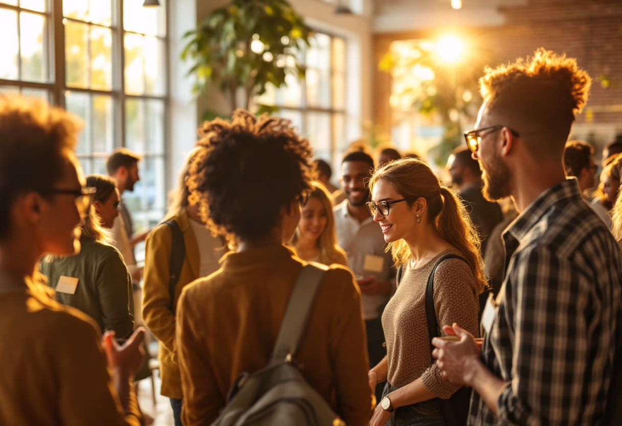 image of networking event (for a hr tech)