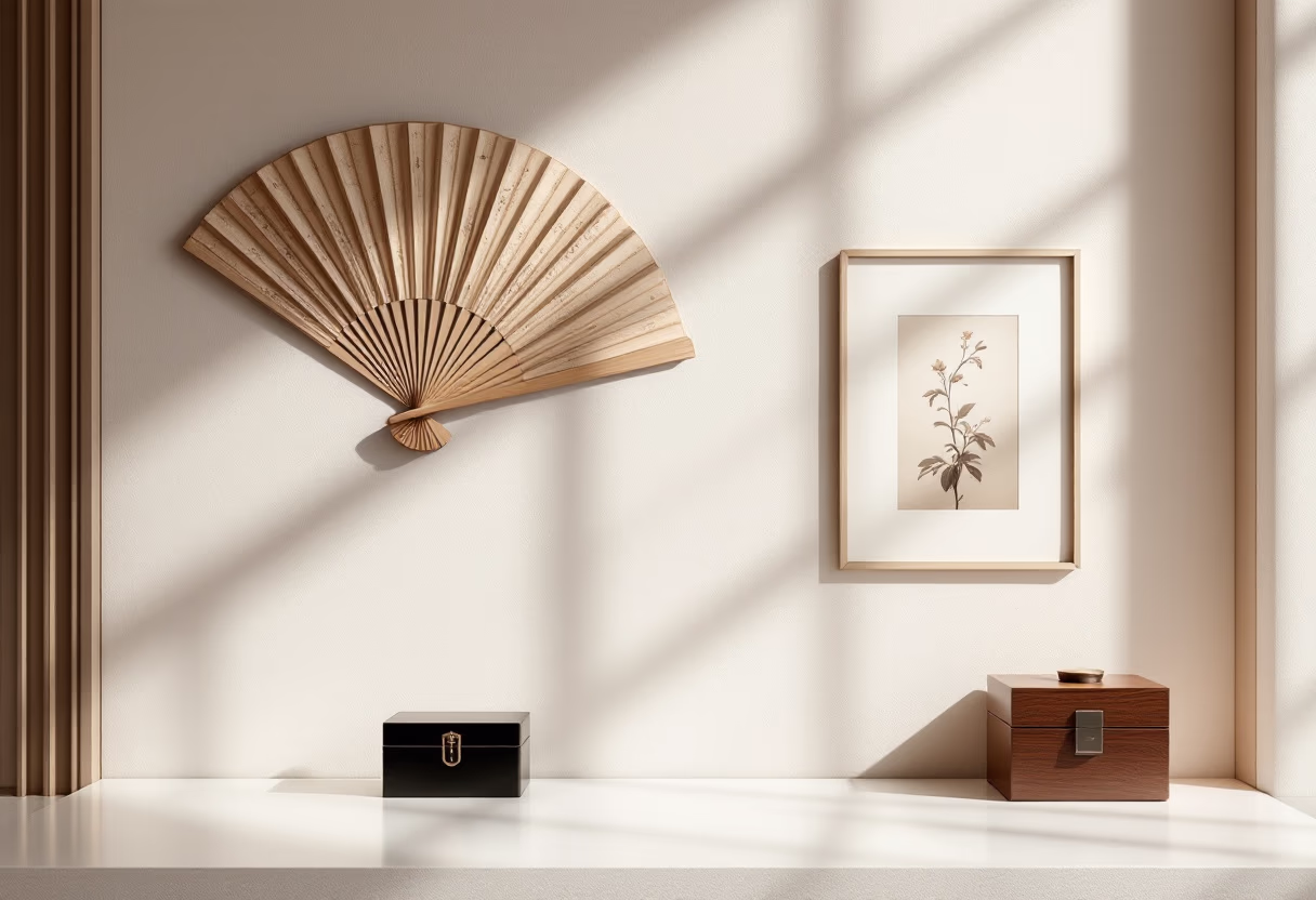 image of the restaurant history display (for a japanese restaurant)