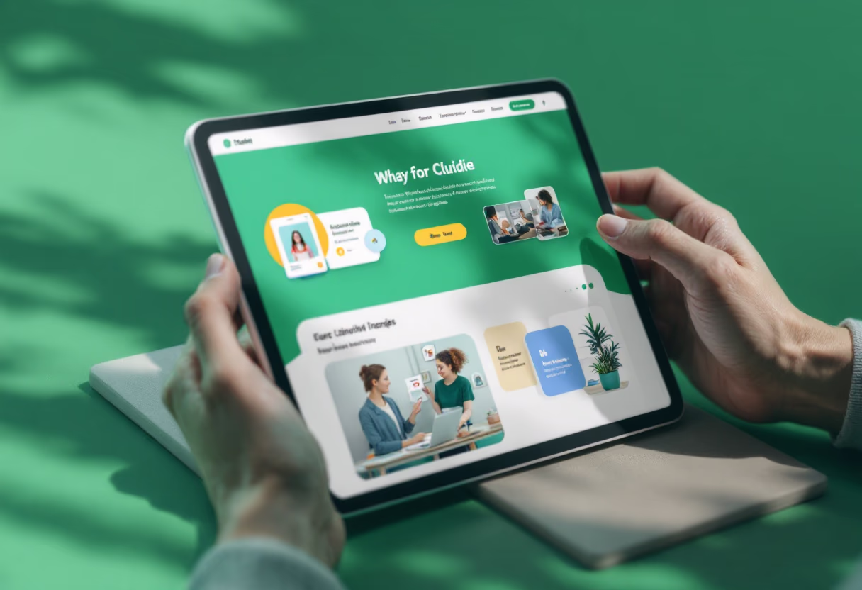 image of a computer showcasing educational software (for edtech)