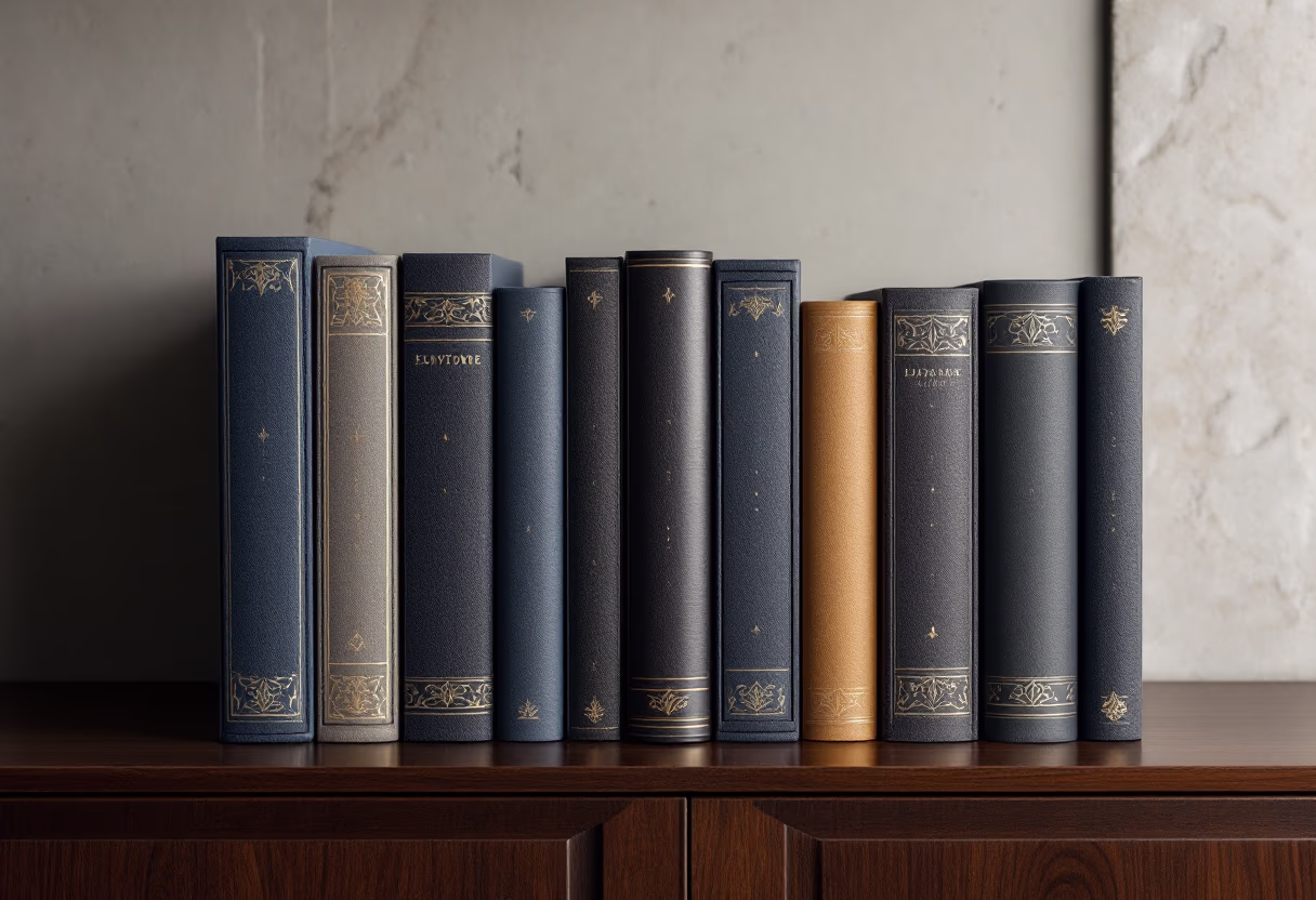 image of book collection (for a bookstore)