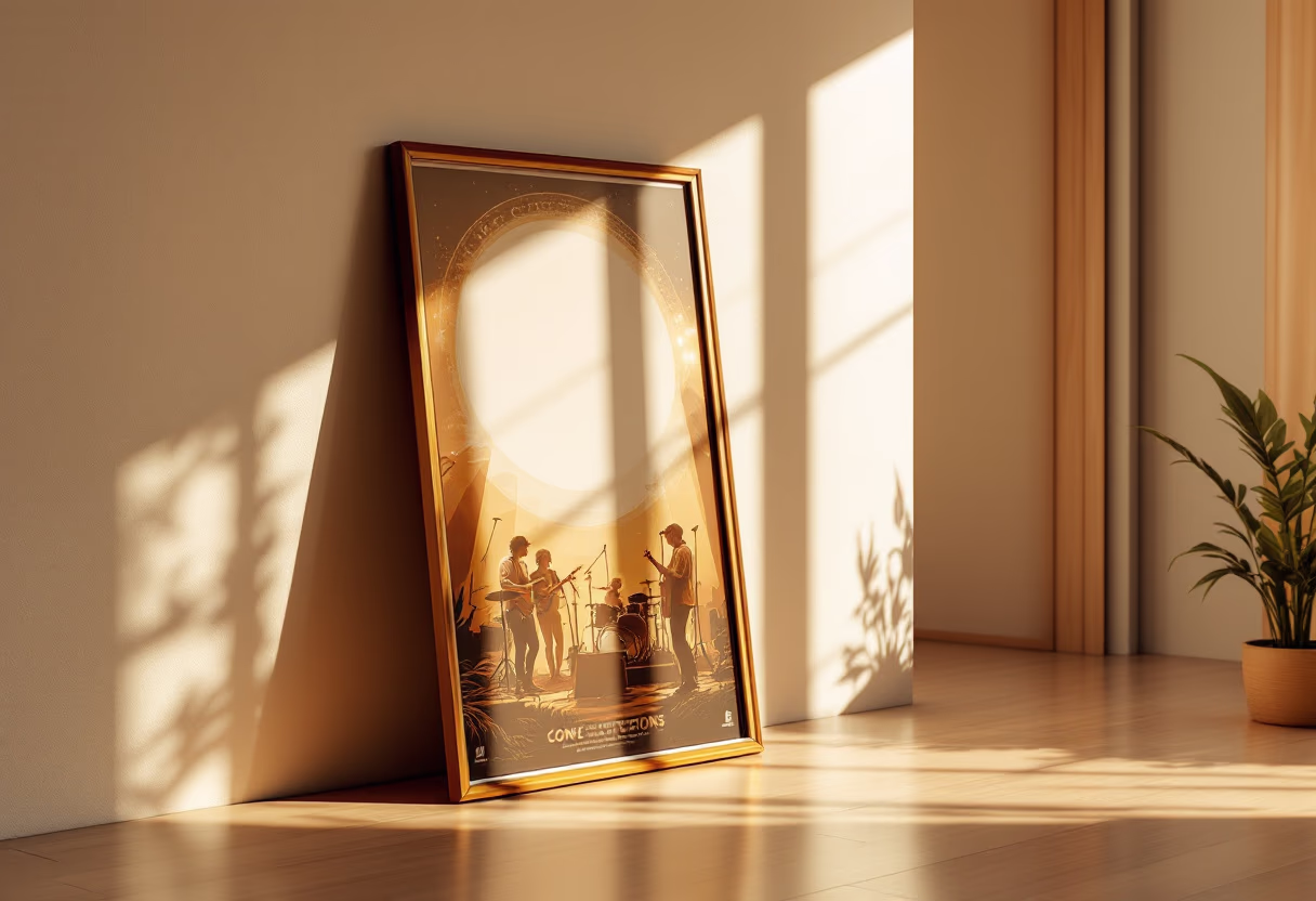 image of concert poster (for a musician & band)