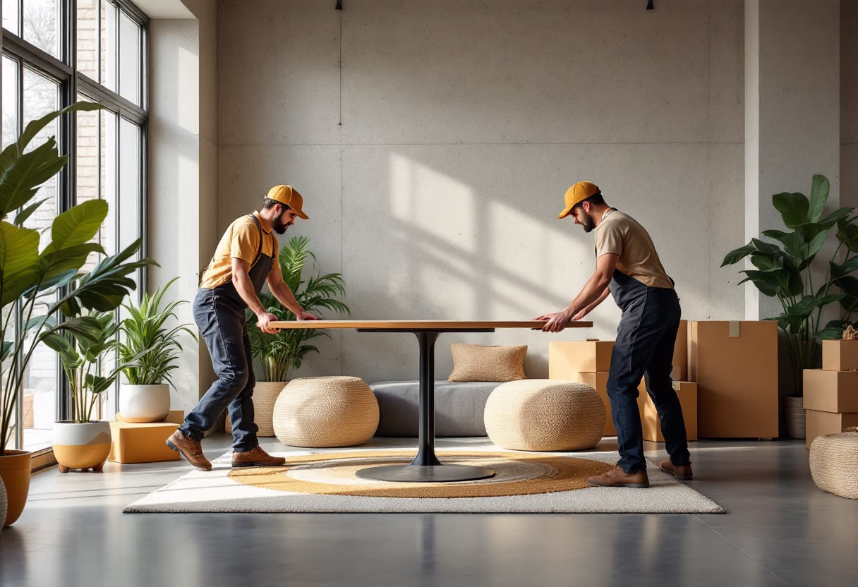 image of movers handling furniture