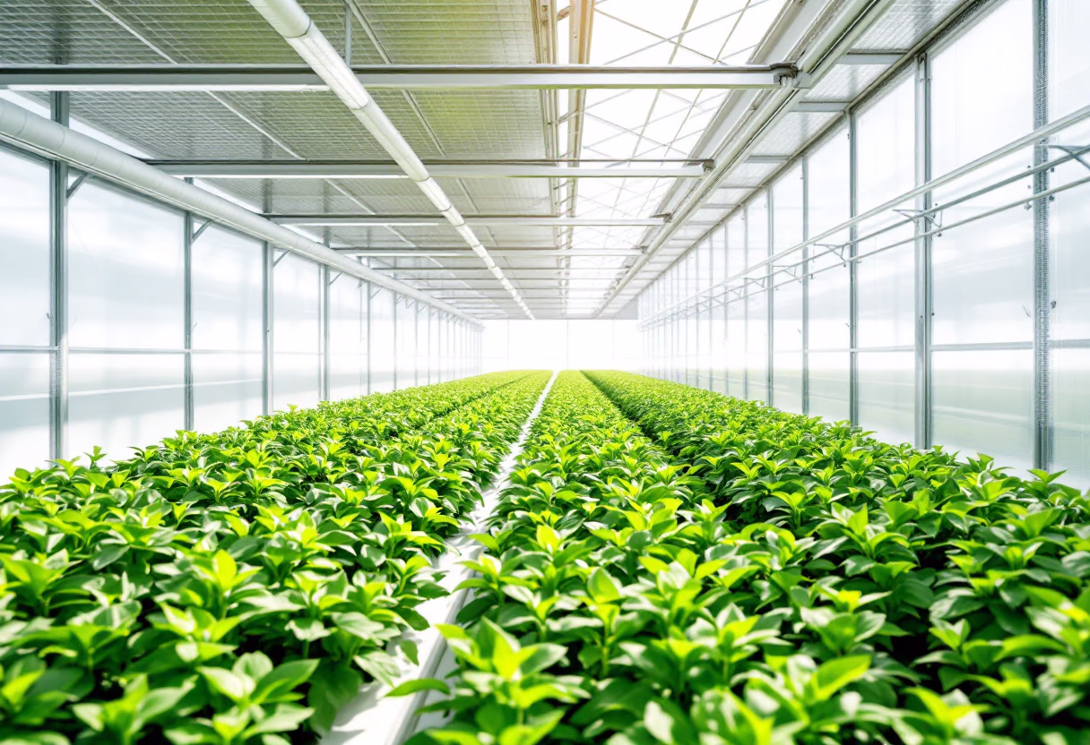 image of greenhouse setup