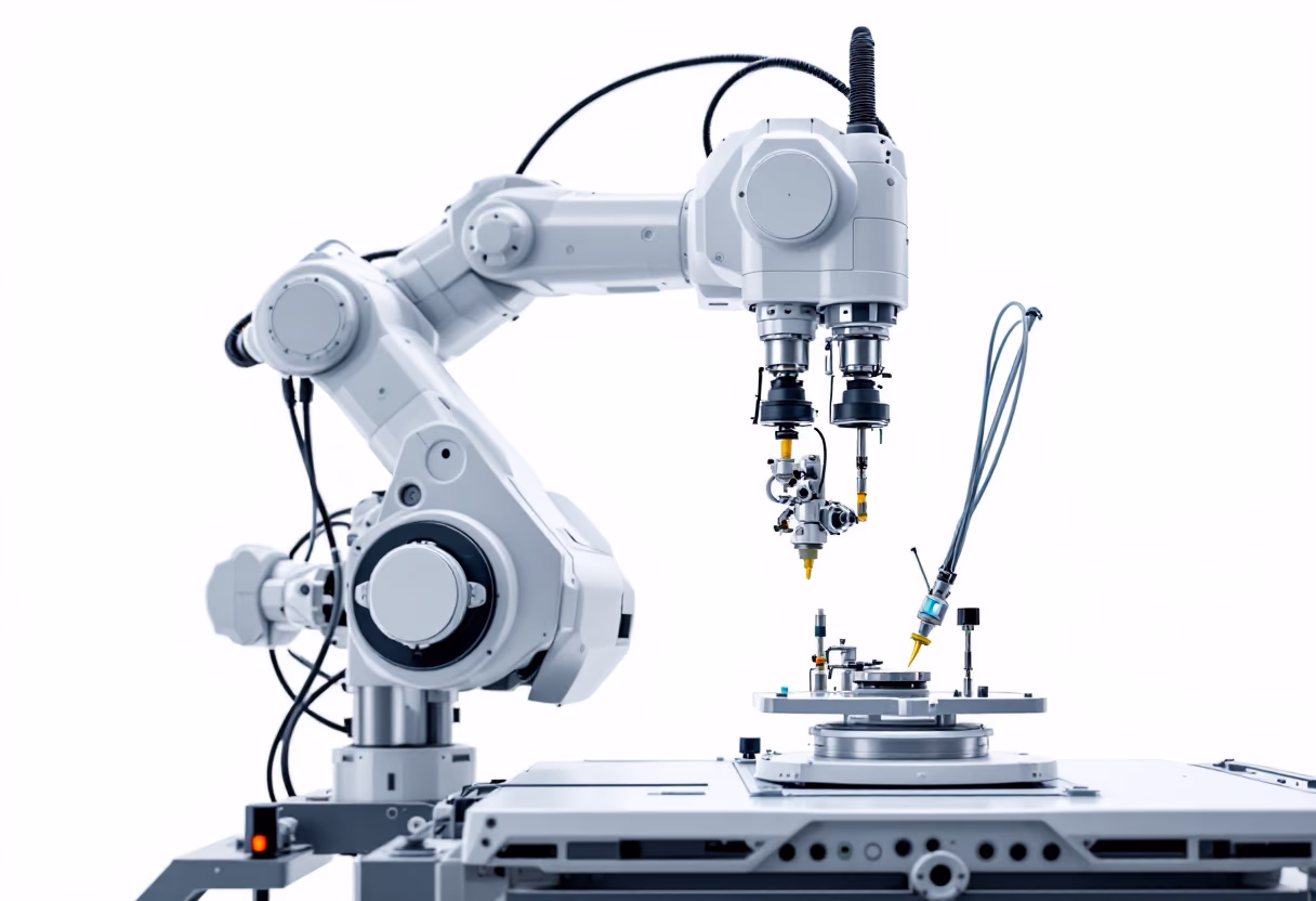 image of robotic arm in action