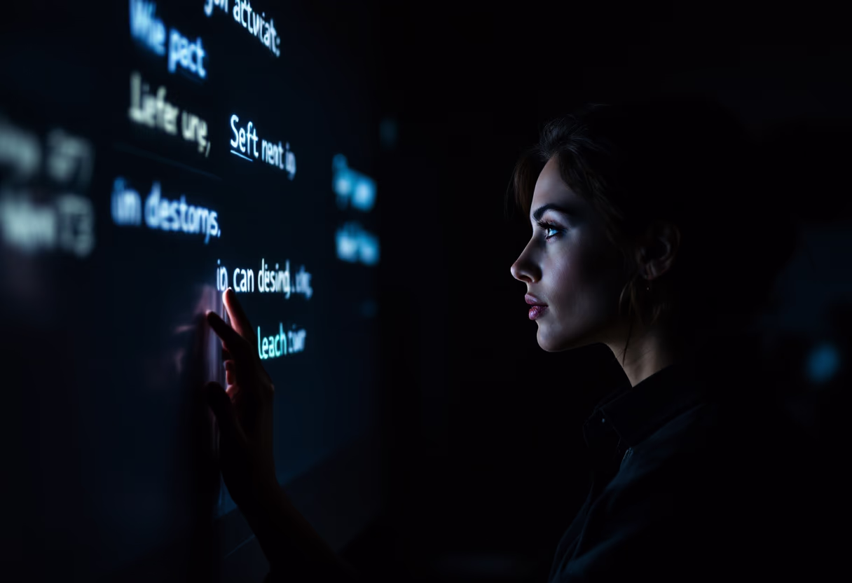 image of teacher using a smartboard (for a edtech)