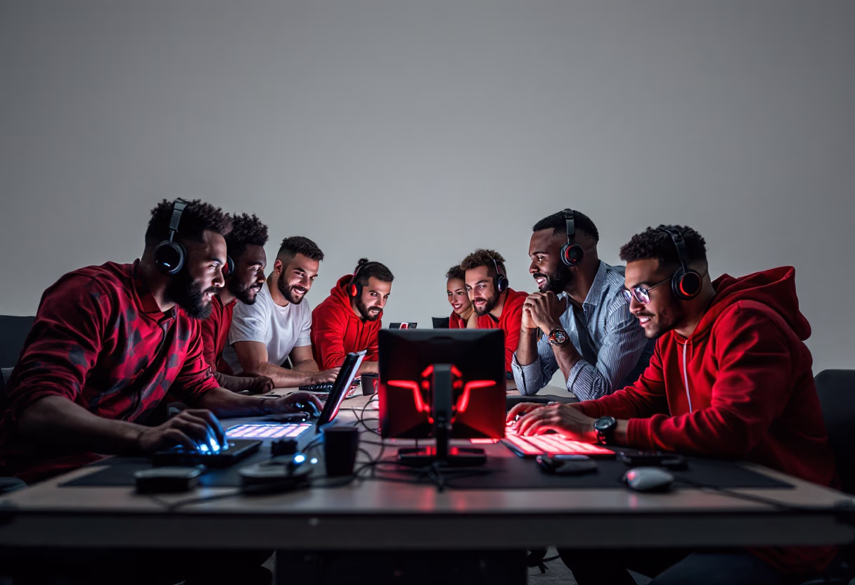 image of studio atmosphere (for a game development company)