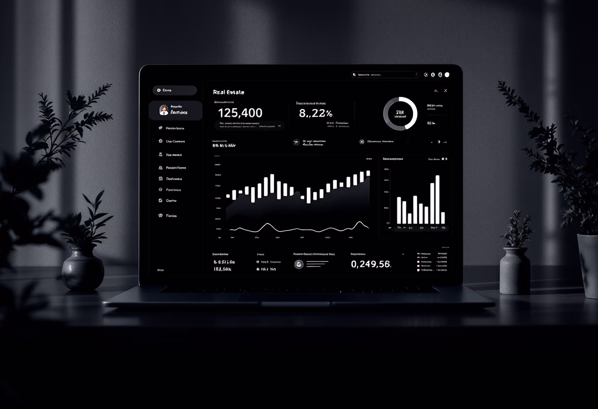 image of analytics dashboard (for a real estate tech)