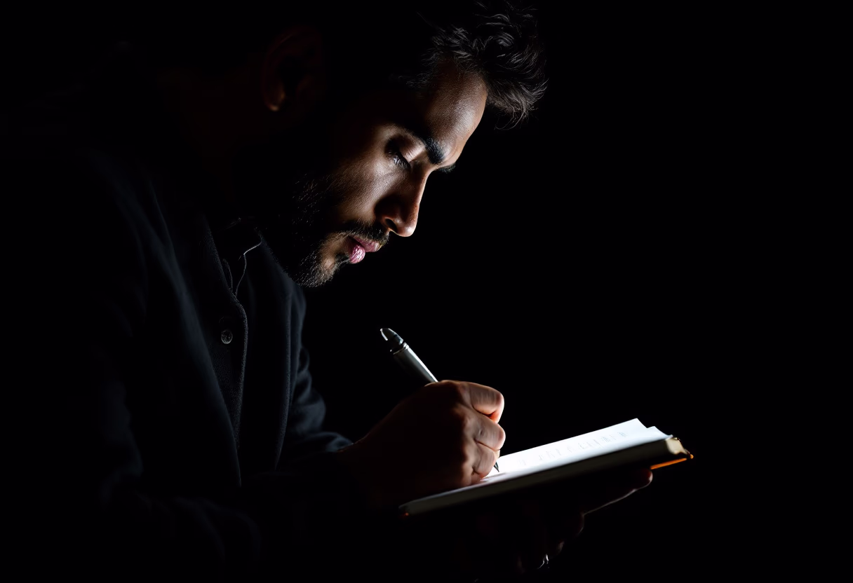 image of a person brainstorming ideas for a productivity tools business