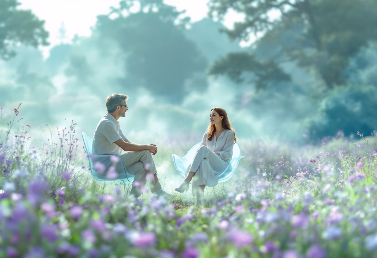 image of planning session in nature