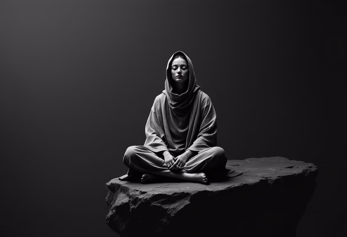 image of outdoor meditation